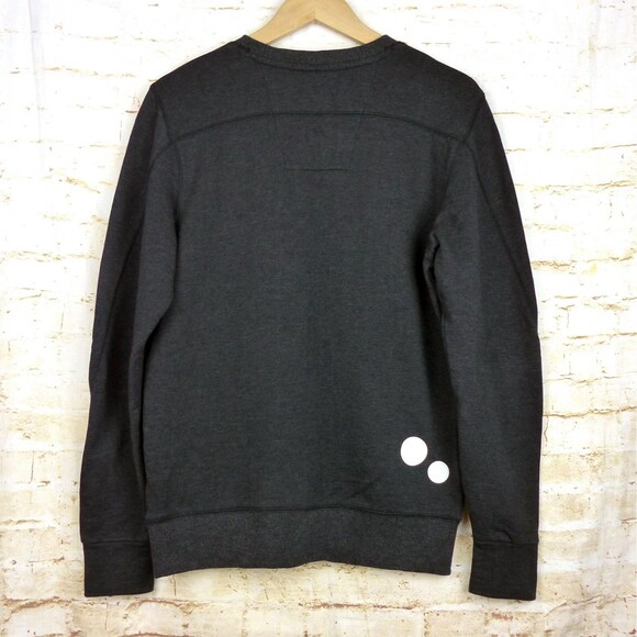 G-Star Raw Orando Sweatshirt Mens S Charcoal Knit Crew Zip LS Back Graphic Logo - Picture 1 of 14